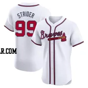 Spencer Strider Men's Atlanta Braves White Elite Home Jersey