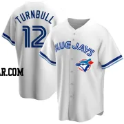 Spencer Turnbull Men's Toronto Blue Jays White Replica Home Cooperstown Collection Jersey