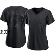 Spencer Turnbull Women's Toronto Blue Jays Black Authentic Pitch Fashion Jersey