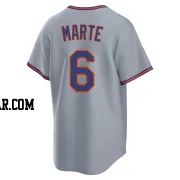 Starling Marte Men's New York Mets Gray Replica Away 2.0 Jersey