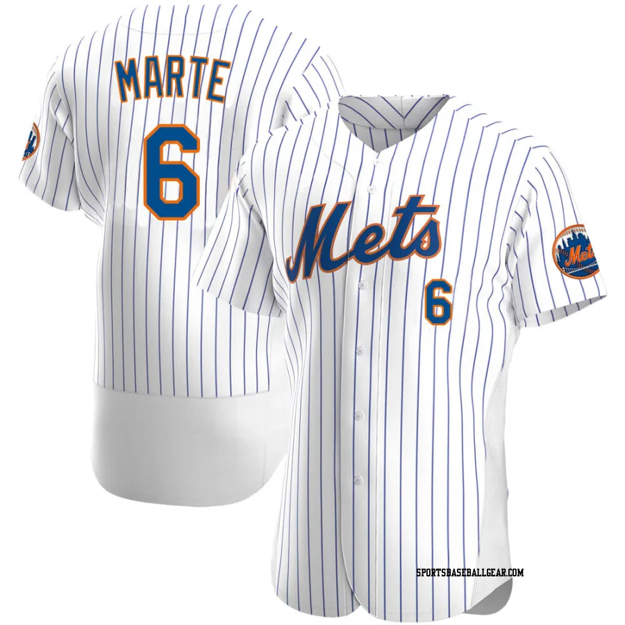 Starling Marte Men's New York Mets White Authentic Home Jersey