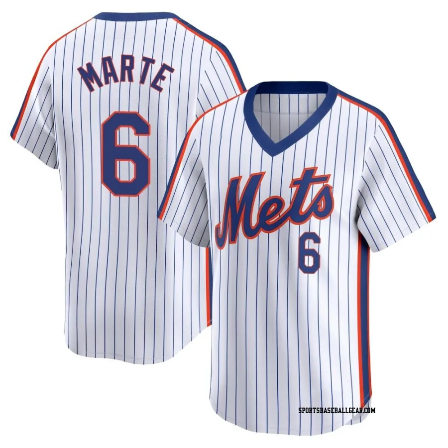 Starling Marte Youth New York Mets White Limited Cooperstown Collection Jersey