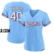 Steele Walker Women's Texas Rangers Light Blue Replica Alternate Jersey