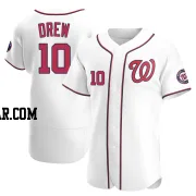 Stephen Drew Men's Washington Nationals White Authentic Home Jersey