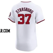 Stephen Strasburg Men's Washington Nationals White Elite Home Jersey