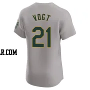 Stephen Vogt Men's Oakland Athletics Gray Elite Road Jersey
