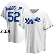 Stephen Woods Jr. Youth Kansas City Royals White Replica Home Jersey