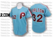 Steve Carlton Men's Philadelphia Phillies Blue Replica Throwback Jersey