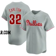 Steve Carlton Men's Philadelphia Phillies Gray Limited Away Jersey