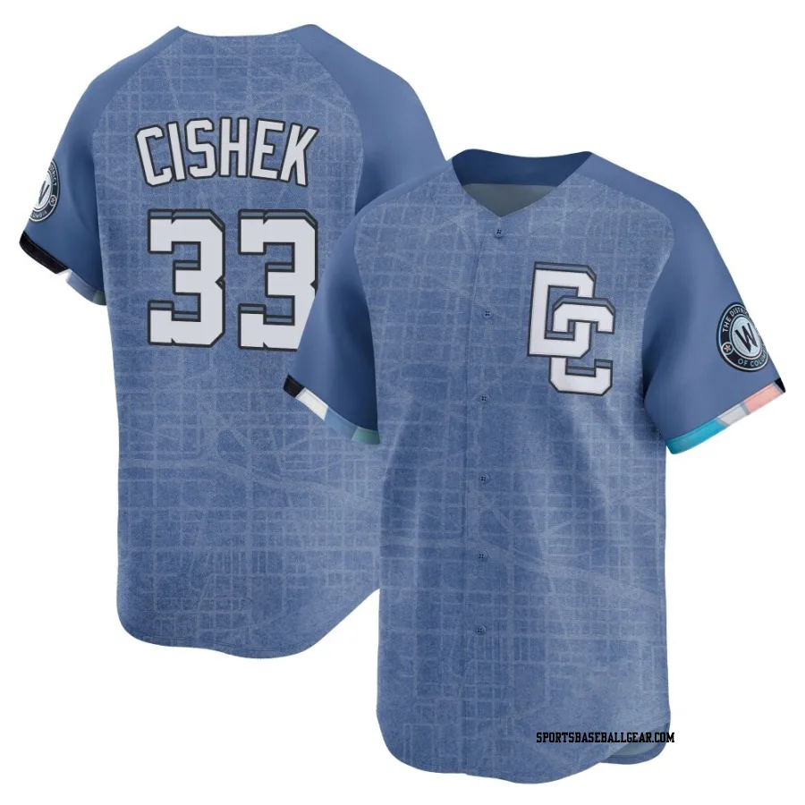 Steve Cishek Youth Washington Nationals Blue Limited 2025 City Connect Jersey