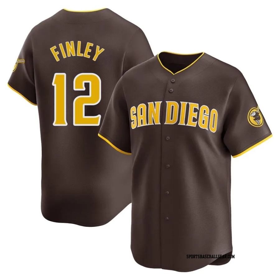Steve Finley Men's San Diego Padres Brown Limited Away Jersey