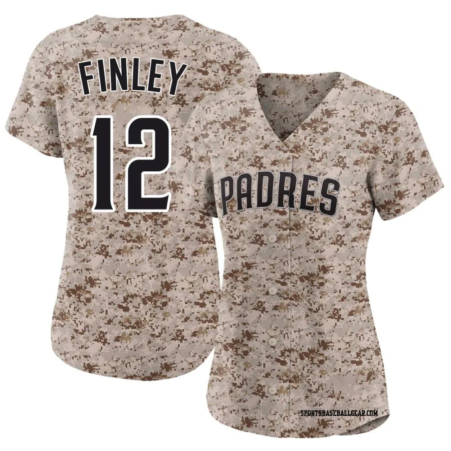 Steve Finley Women's San Diego Padres Camo Limited 2nd Alternate Jersey