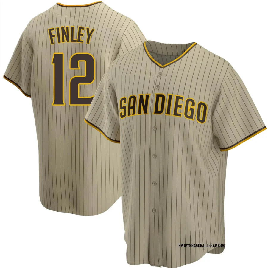 Steve Finley Youth San Diego Padres Sand/Brown Replica Alternate Jersey