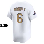 Steve Garvey Men's Los Angeles Dodgers Gold Limited White 2025 Collection Jersey