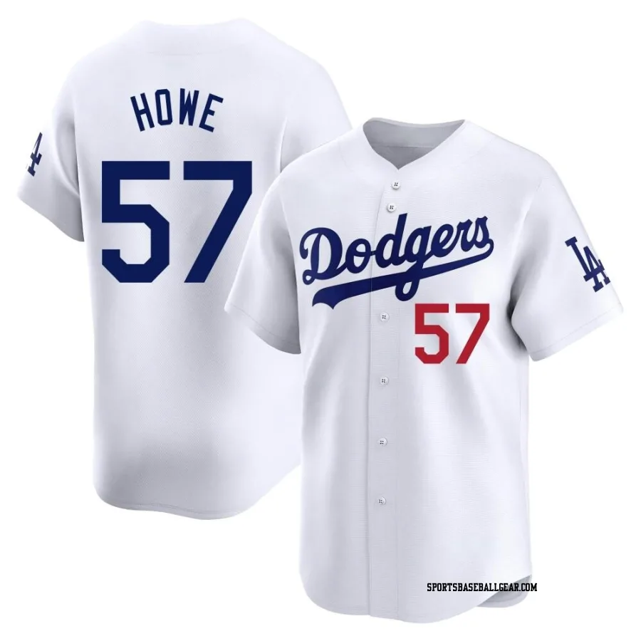 Steve Howe Men's Los Angeles Dodgers White Limited Home Jersey