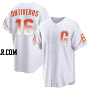 Steve Ontiveros Youth San Francisco Giants White Replica 2021 City Connect Jersey