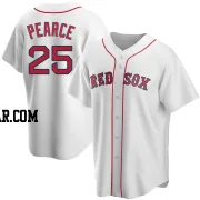 Steve Pearce Men's Boston Red Sox White Replica Home Jersey