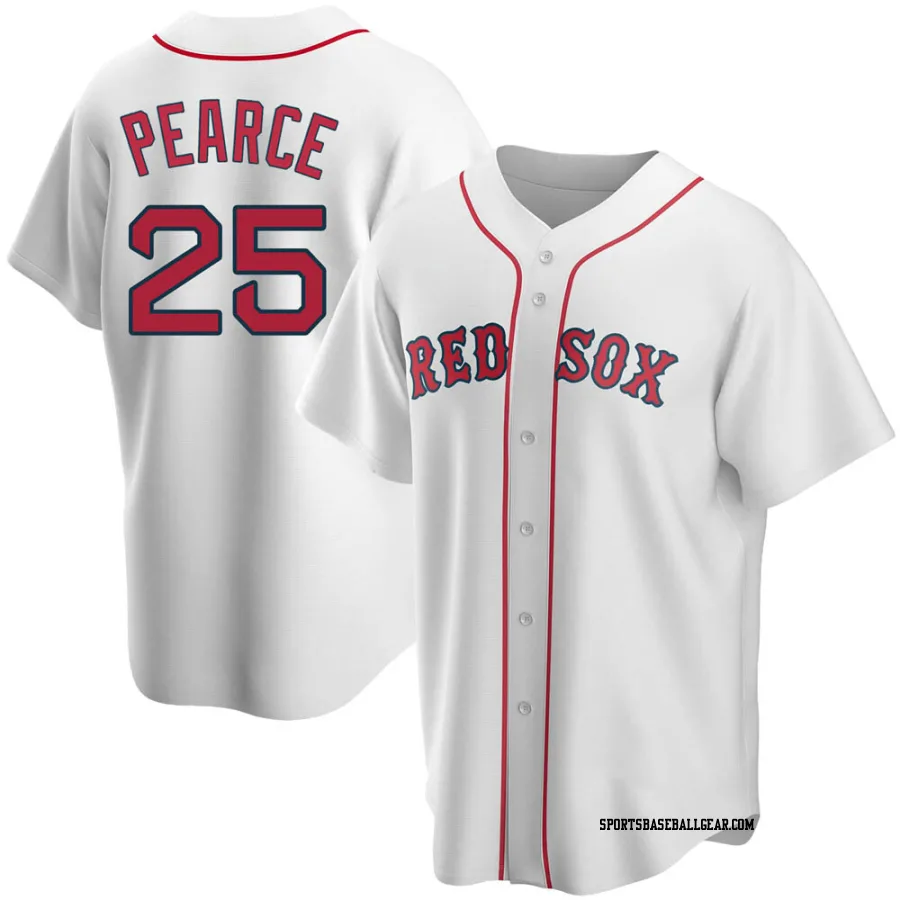 Steve Pearce Youth Boston Red Sox White Replica Home Jersey