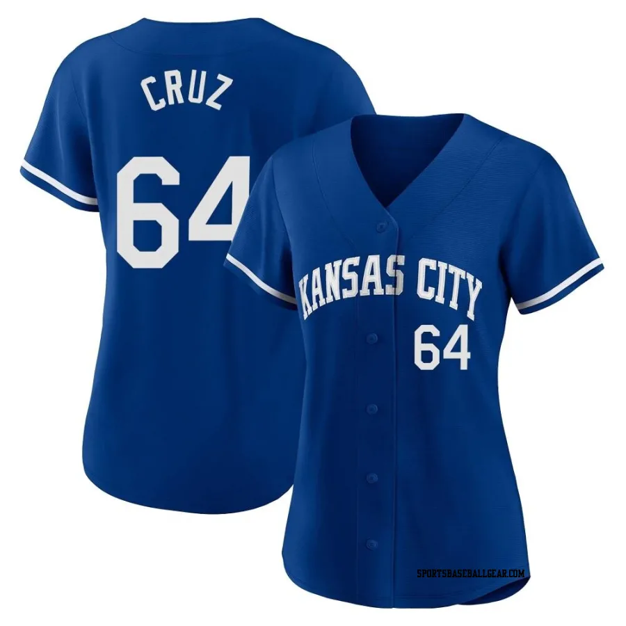 Steven Cruz Men's Kansas City Royals Royal Replica 2022 Alternate Jersey