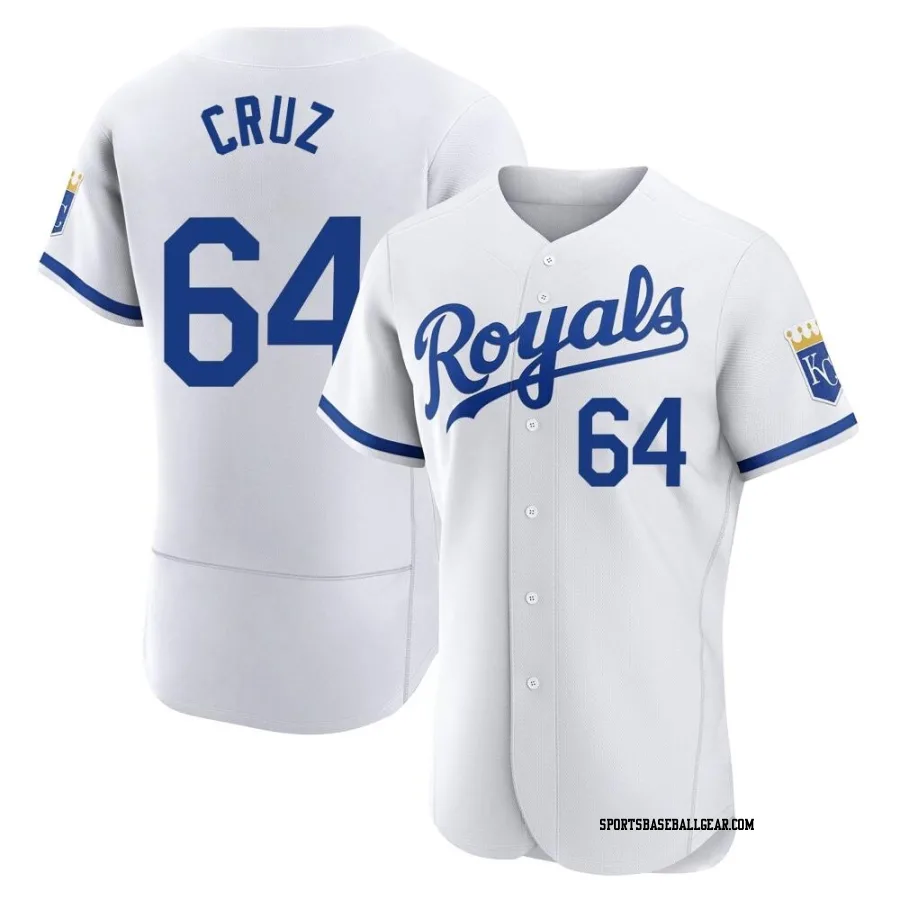 Steven Cruz Men's Kansas City Royals White Authentic 2022 Home Jersey