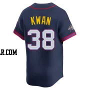 Steven Kwan Men's Cleveland Guardians Navy Limited American League 2025 All-Star Edition Jersey