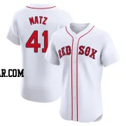 Steven Matz Men's Boston Red Sox White Elite Home Jersey
