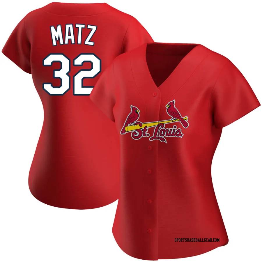 Steven Matz Women's St. Louis Cardinals Red Replica Alternate Jersey