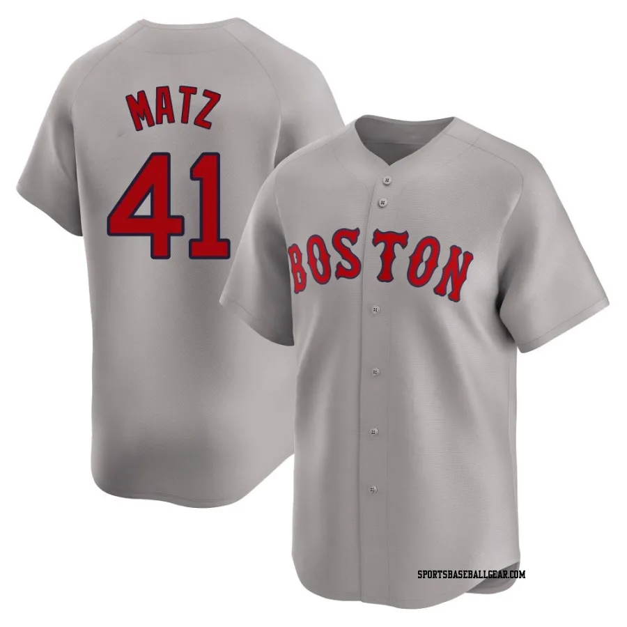 Steven Matz Youth Boston Red Sox Gray Limited Away Jersey