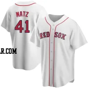 Steven Matz Youth Boston Red Sox White Replica Home Jersey