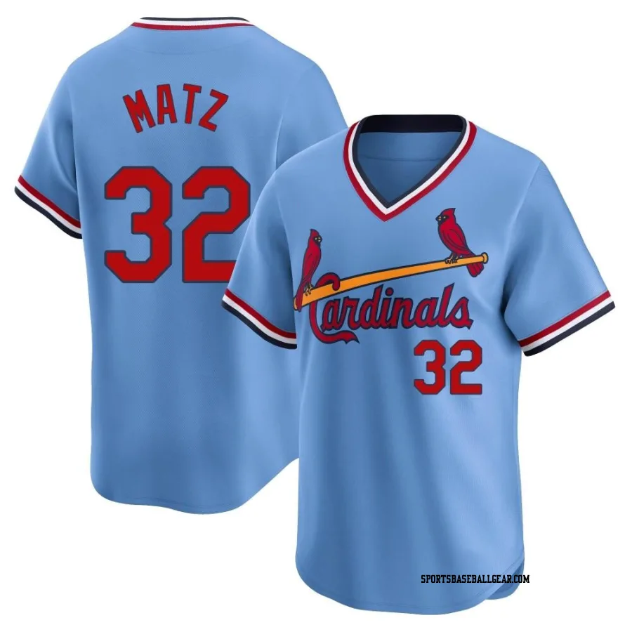 Steven Matz Youth St. Louis Cardinals Light Blue Limited Cooperstown Collection Jersey