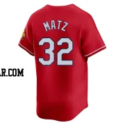 Steven Matz Youth St. Louis Cardinals Red Limited 2024 City Connect Jersey