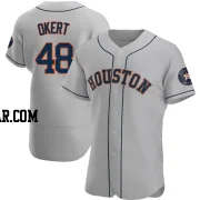 Steven Okert Men's Houston Astros Gray Authentic Road Jersey