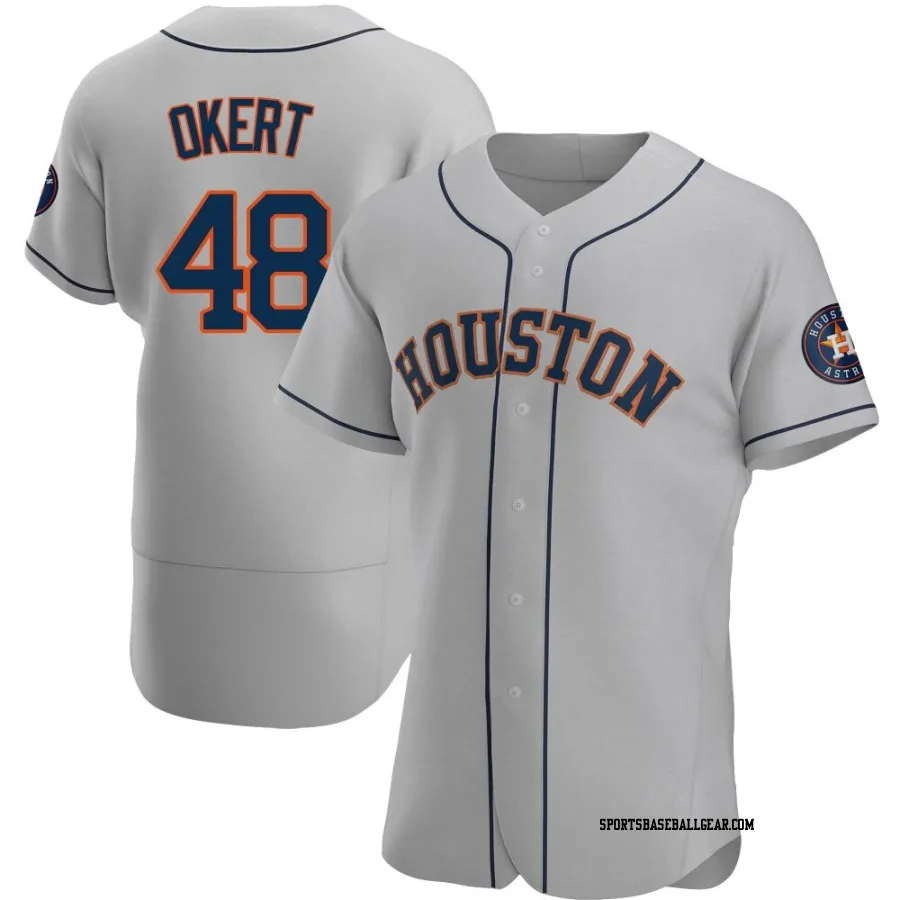 Steven Okert Men's Houston Astros Gray Authentic Road Jersey