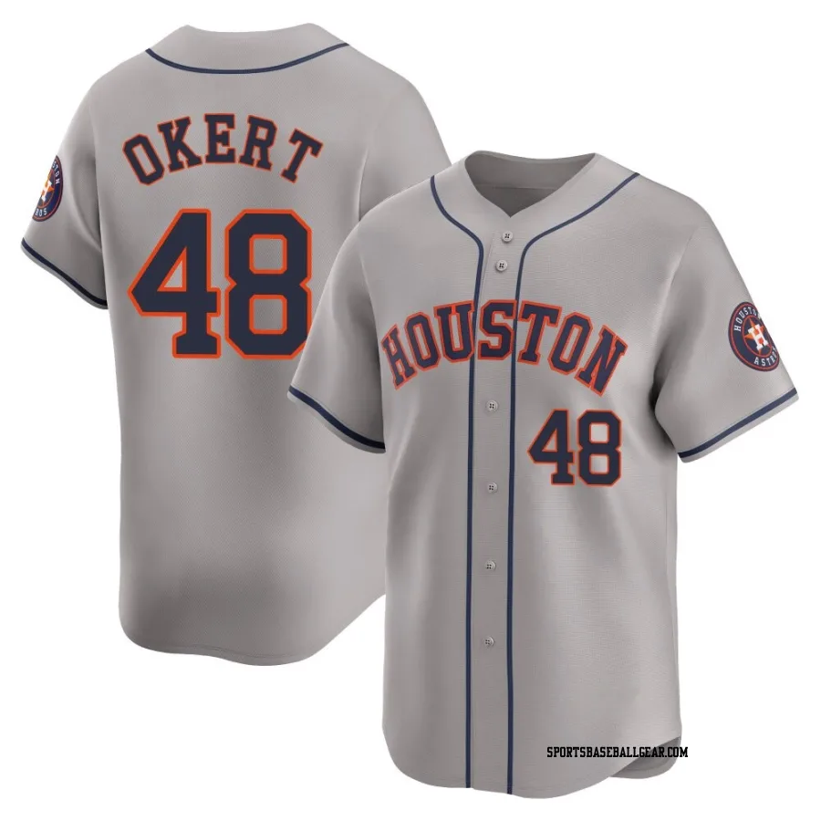 Steven Okert Men's Houston Astros Gray Limited Away Jersey