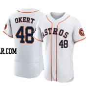 Steven Okert Men's Houston Astros White Authentic 2022 World Series Home Jersey
