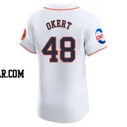 Steven Okert Men's Houston Astros White Elite Home Patch Jersey