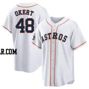Steven Okert Men's Houston Astros White Replica 2022 World Series Champions Home Jersey