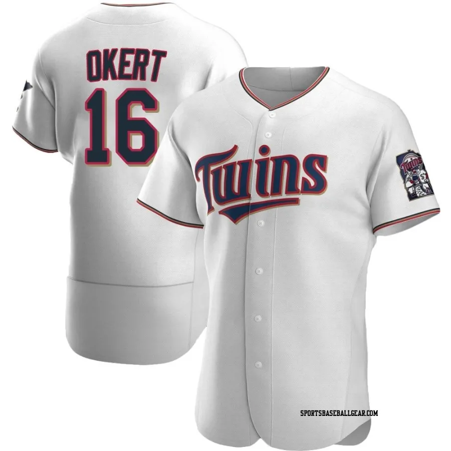 Steven Okert Men's Minnesota Twins White Authentic Home Jersey