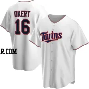 Steven Okert Men's Minnesota Twins White Replica Home Jersey