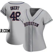 Steven Okert Women's Houston Astros Gray Replica Road 2020 Jersey