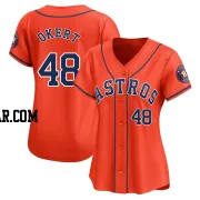 Steven Okert Women's Houston Astros Orange Limited Alternate Jersey