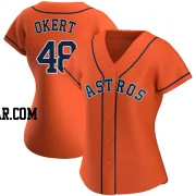 Steven Okert Women's Houston Astros Orange Replica Alternate Jersey