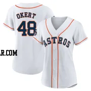 Steven Okert Women's Houston Astros White Authentic 2022 World Series Champions Home Jersey