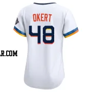 Steven Okert Women's Houston Astros White Limited 2025 City Connect Jersey