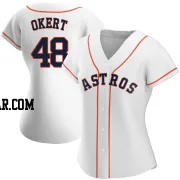 Steven Okert Women's Houston Astros White Replica Home Jersey