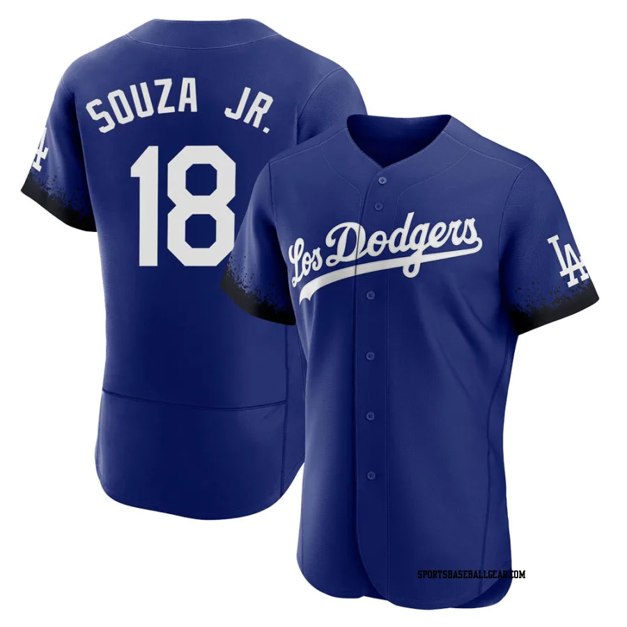 Steven Souza Jr. Men's Los Angeles Dodgers Royal Authentic 2021 City Connect Jersey