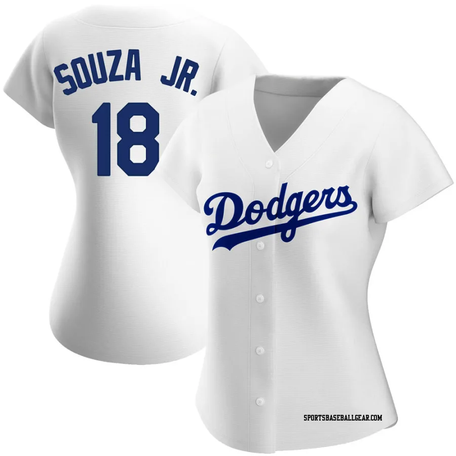 Steven Souza Jr. Women's Los Angeles Dodgers White Authentic Home Jersey