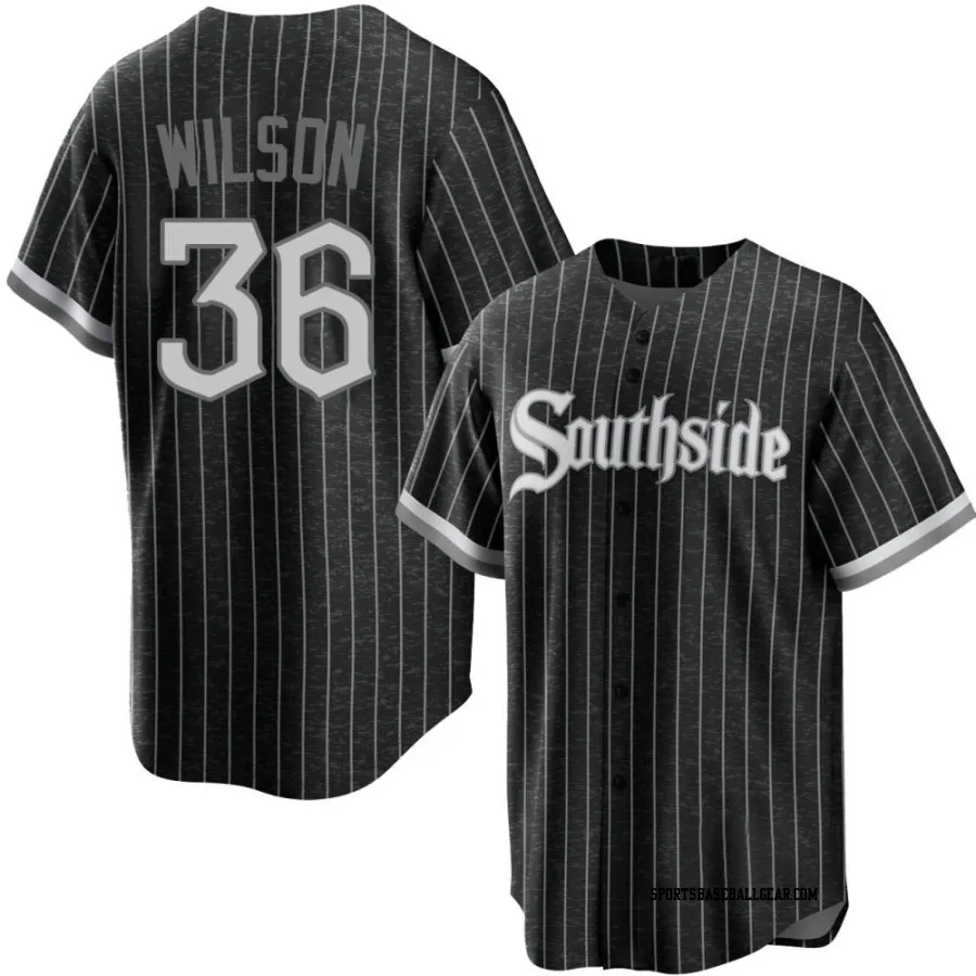 Steven Wilson Men's Chicago White Sox Black Replica 2021 City Connect Jersey