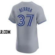 Steward Berroa Men's Toronto Blue Jays Gray Elite Road Jersey