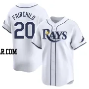 Stuart Fairchild Men's Tampa Bay Rays White Limited Home Jersey